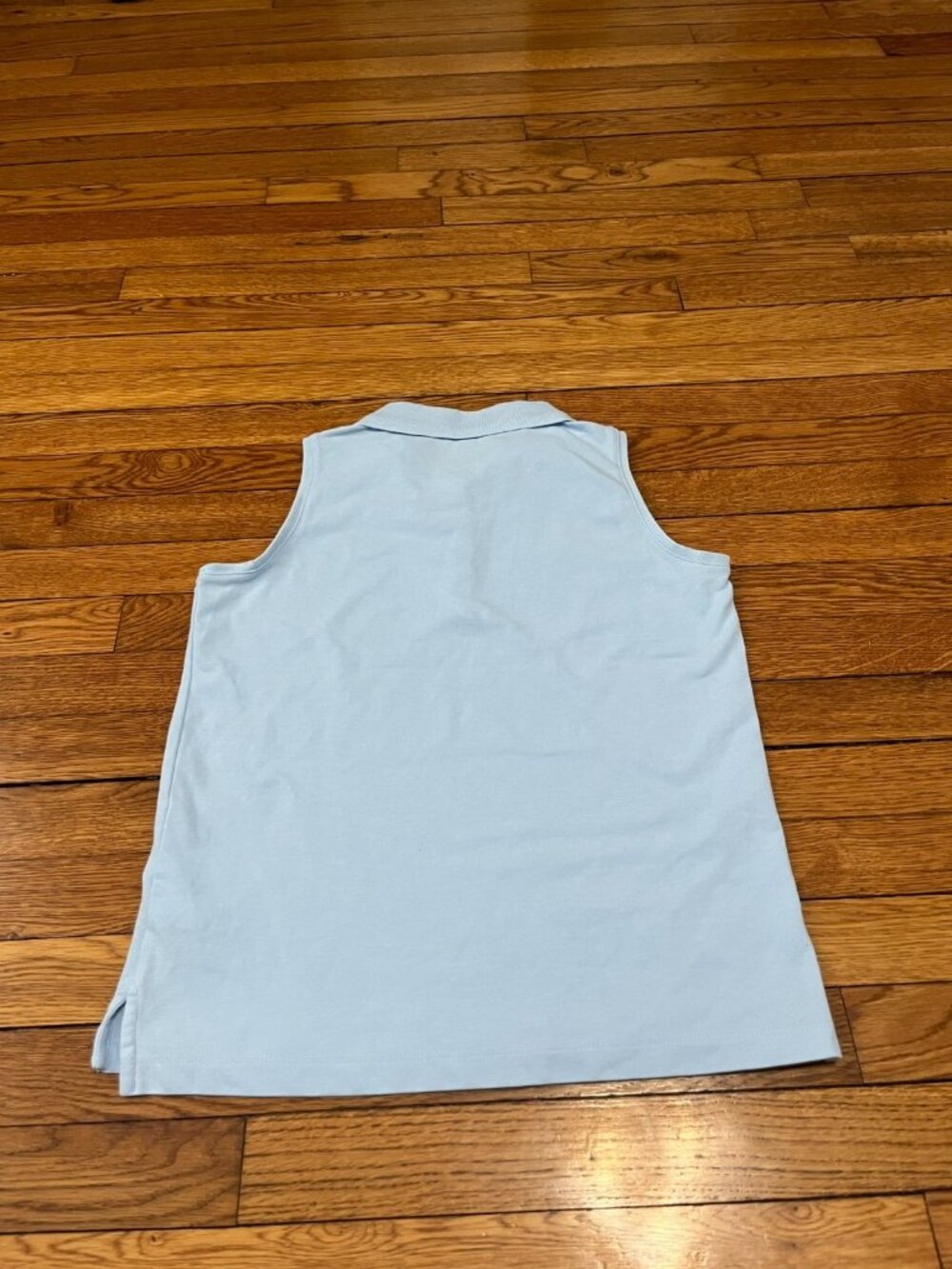 J Crew Sleeveless Polo Shirt Women's Size XS Light Blue Preppy Golf - Picture 4 of 4